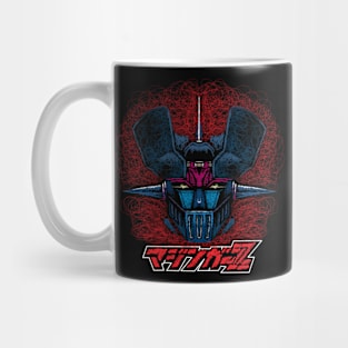 Retro Mazinger Z Line Art Mug